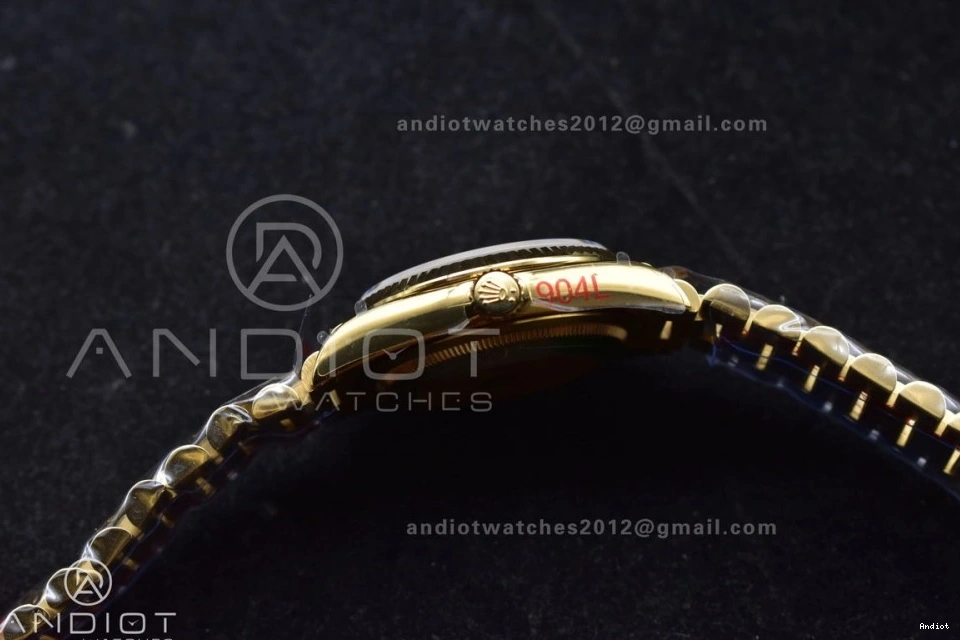 Bracelet Steel QF 36 V5 on DayDate vr3255 (Gain Best President YG Weight) Edition Dial 904L Gold 0225